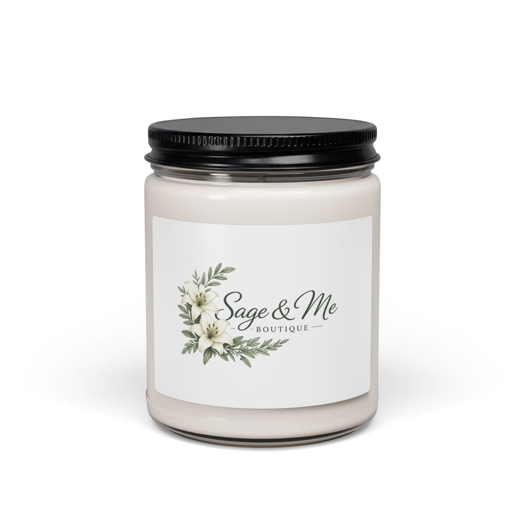 Soy Candle — Sage & Me Botanical Scented 9oz Jar