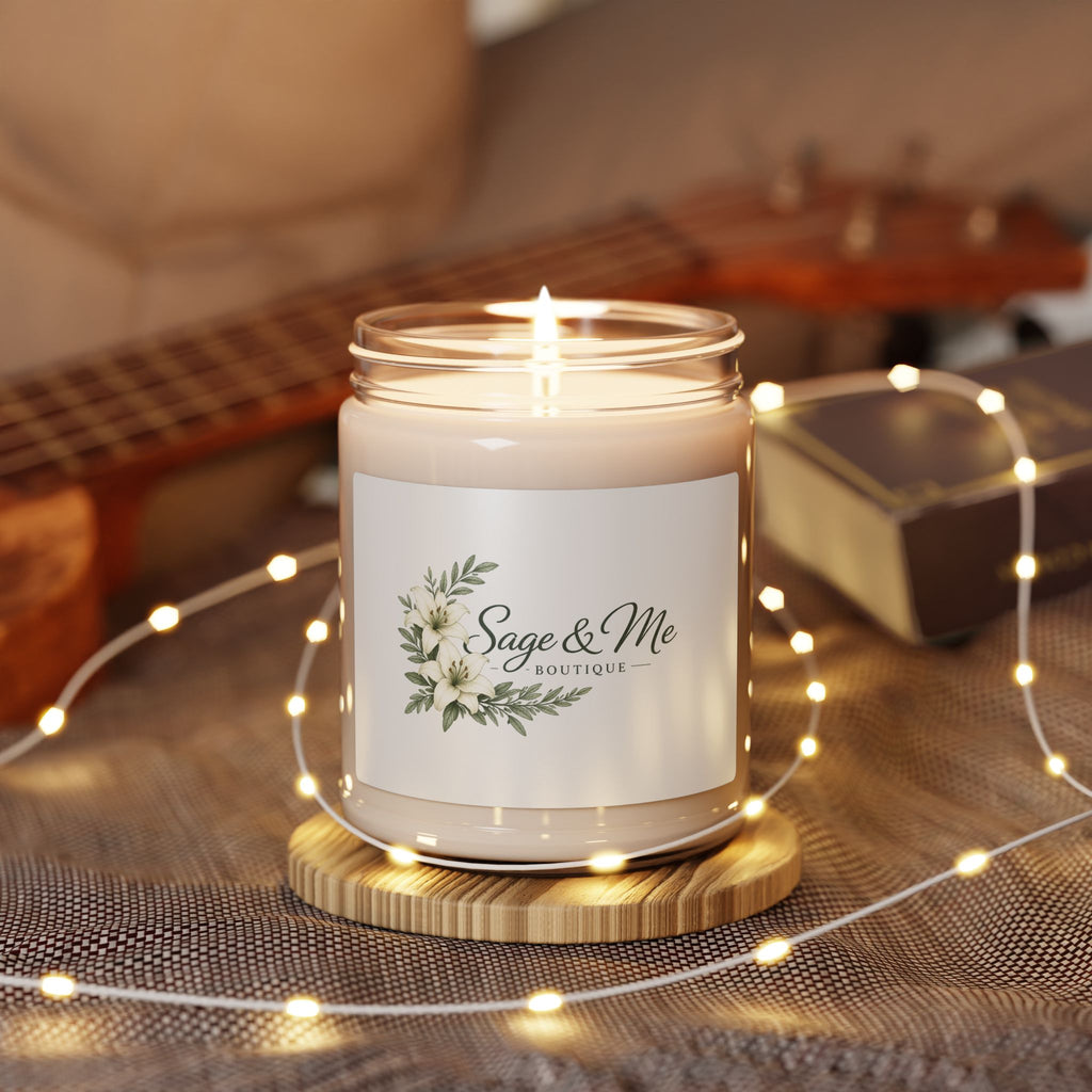 Soy Candle — Sage & Me Botanical Scented 9oz Jar